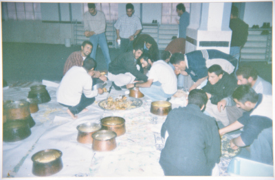 A Photograph of Food Serving at a Wedding Ceremony in Sa