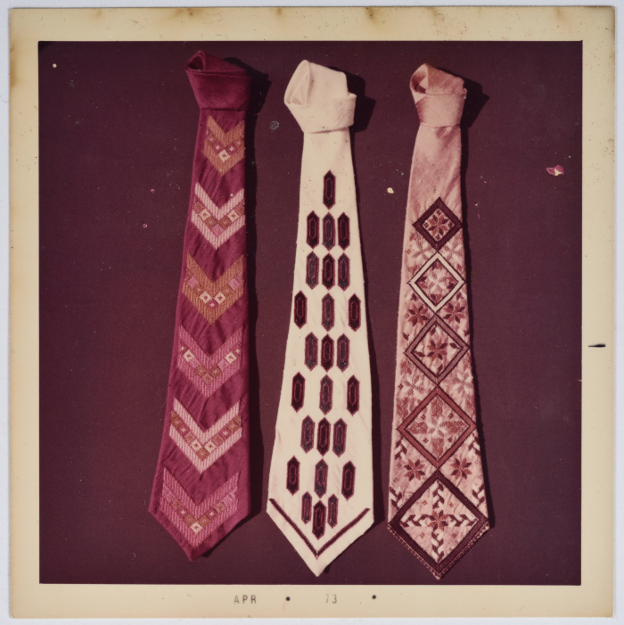 Handmade Embroidery Products by the Association for the Development of Palestinian Camps (INAASH) 