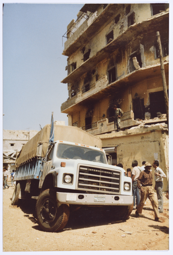 An UNRWA Truck, Burj al-Barajneh Camp, 1985 -1987
