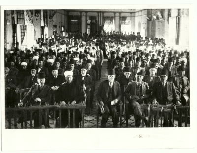 The Farewell Party of a Palestinian Delegation, Rawdat al-Maaref College-Jerusalem, 1930