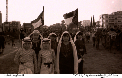 Cubs and girl scouts in the revolution celebrations