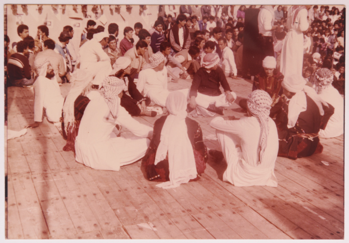 Participation of el-Funoun Palestinian Popular Dance Troupe in the Dabkeh competition at Birzeit University