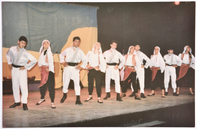 El-Funoun Palestinian Popular Dance Troupe at Birzeit University presented the "Marj Ibn Amer"