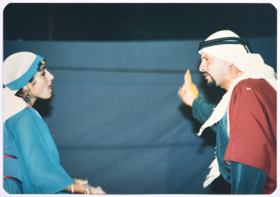 El-Funoun Palestinian Popular Dance Troupe in its artistic work 