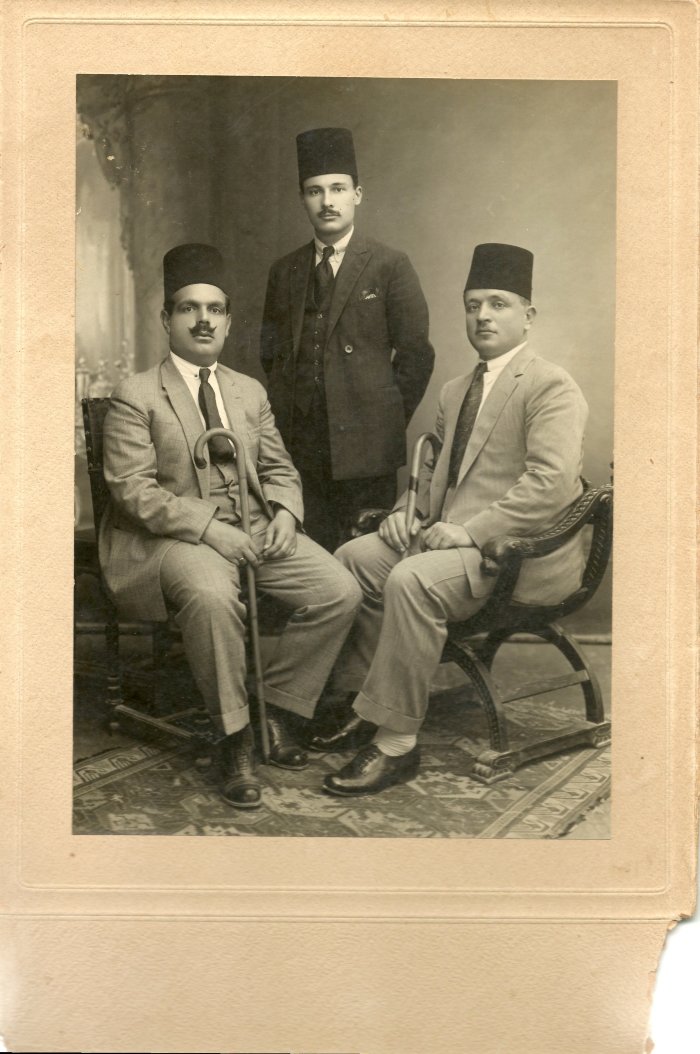 Munif al-Husseini with His Friends, Jerusalem, the Late 1920s