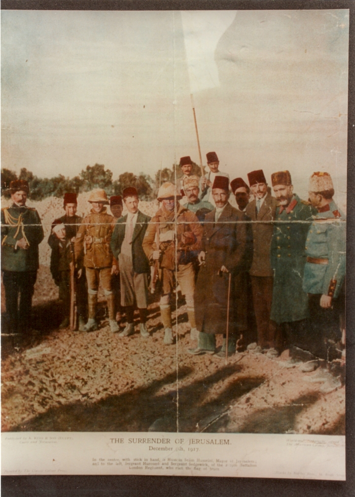 The Surrender of Jerusalem to the British Forces, 1917