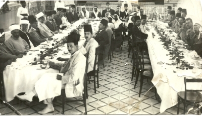 Palestinians in Rawdat al-Maaref College Hall, Jerusalem