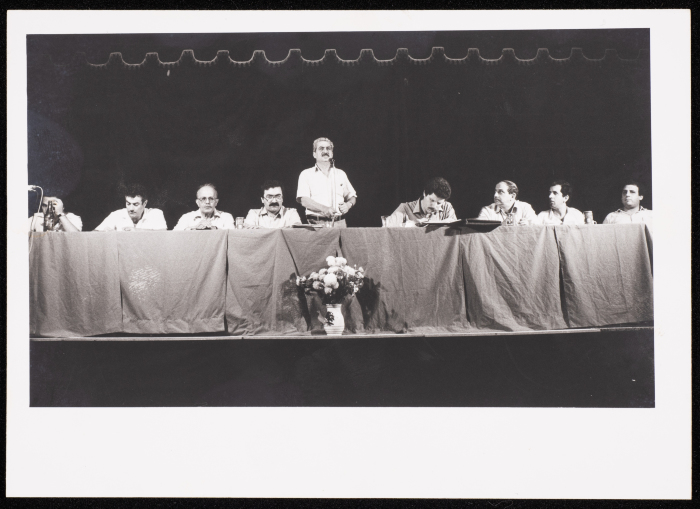 Tawfiq Zayyad During a Conference of the Democratic Front for Peace and Equality in Nazareth