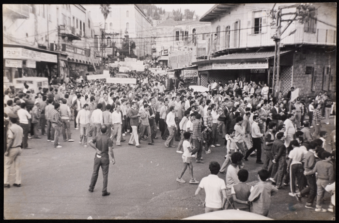 Demonstrations in the City of Nazareth in Protest against the Policy of Restricting Arab Local Authorities in 1984