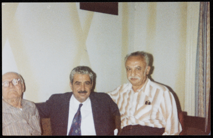 Tawfiq Zayyad with His Friends in Armenia