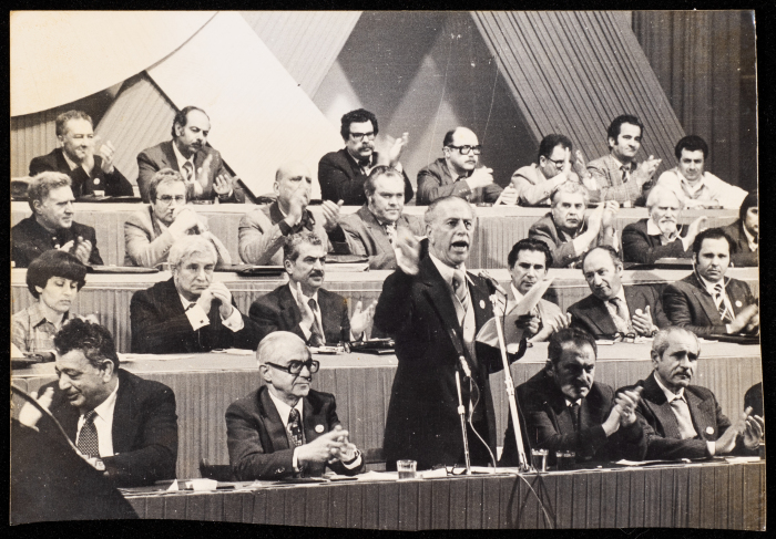 Tawfiq Zayyad  at a Conference for the Communist Party, 1986