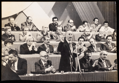Tawfiq Zayyad  at a Conference for the Communist Party, 1986