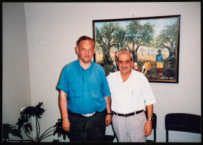 Tawfiq Zayyad During the Reception of Delegation Visting Nazareth Municipality.
