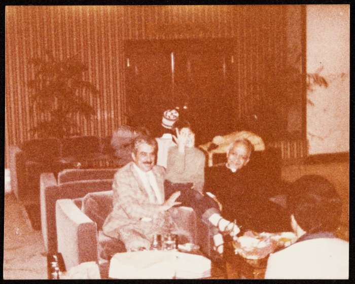 توفيق زيّاد خلال زيارة للولايات المتحدة الأمريكية فترة الستينات