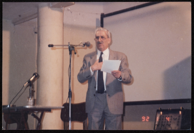 Tawfiq Zayyad Participating in a Conference, 1992