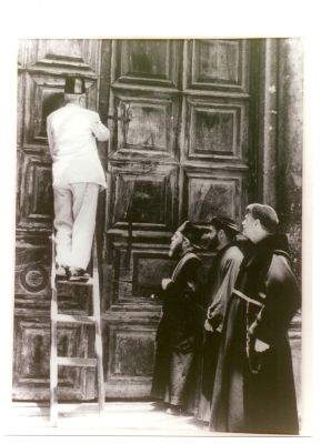 The Nusseibeh Family Opening the Doors of the Church of the Holy Sepulchre 