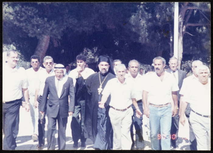 Tawfiq Zayyad with a Delegation Visiting al-Aqsa Mosque