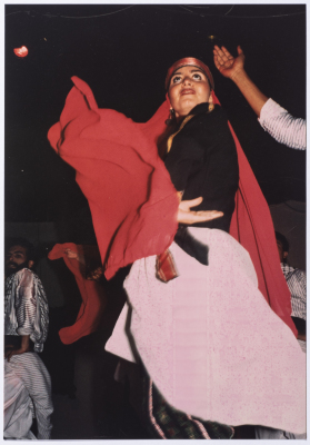 فرقة الفنون الشعبية في نادي بيرزيت قدمت عرض من لوحات راقصة