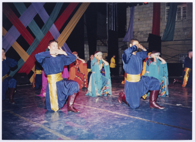 El-Funoun Palestinian Dance Troupe Performing Dance Shows at Ramallah First Group (Sareyyet Ramallah)