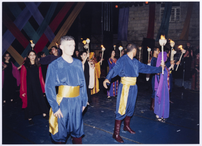 A Glimpse of a Dance Performance by el-Funoun Palestinian Dance Troupe at the Palestine International at Birzeit University