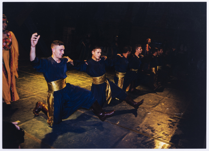 A Glimpse of el-Funoun Troupe's Show at the Palestine International Festival at Birzeit University in 1999.