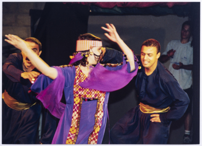 لمحة من عرض الفنون الشعبية ضمن مهرجان فلسطين الدولي في جامعة بيرزيت