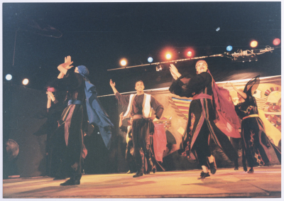 A Glimpse of el-Funoun Palestinian Popular Dance Troupe’s Performing at the Palestine International Festival,1996