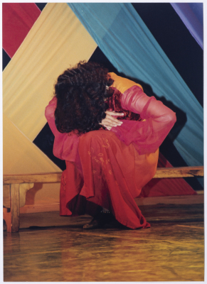 A Glimpse of el-Funoun Troupe's Show at the Palestine International Festival at Birzeit University in 1999.