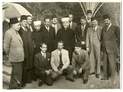 A Palestinian Delegation Visiting Hajj Amin al-Husseini, Cairo, 1946