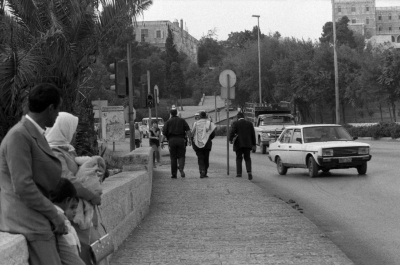 مائير كاهانا في البلدة القديمة، القدس، 1987