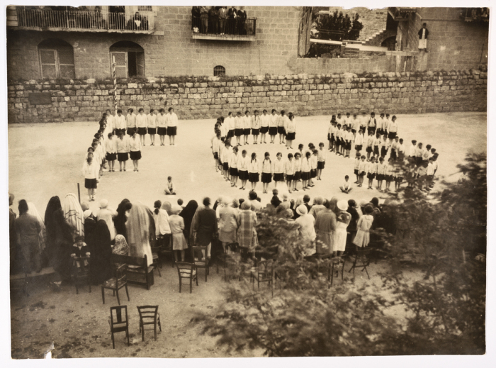 Students at the Friends Girls' School