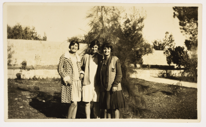 Three Women in a Yard