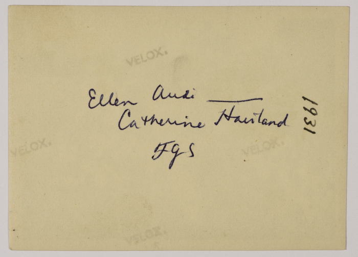 Ellen Audi and Kathryn with Another Woman in 1931