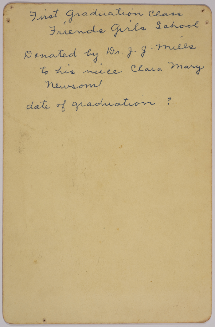 The First Cohort to Graduate the Friends School