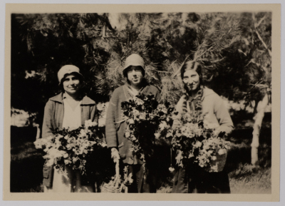 Victoria Hannush with Two Women in 1931