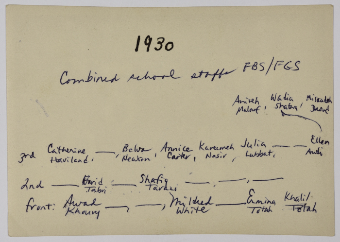 The Friends School Students and Staff 
