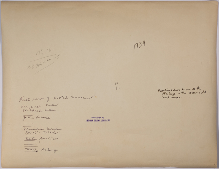 The Friends School Students in 1934