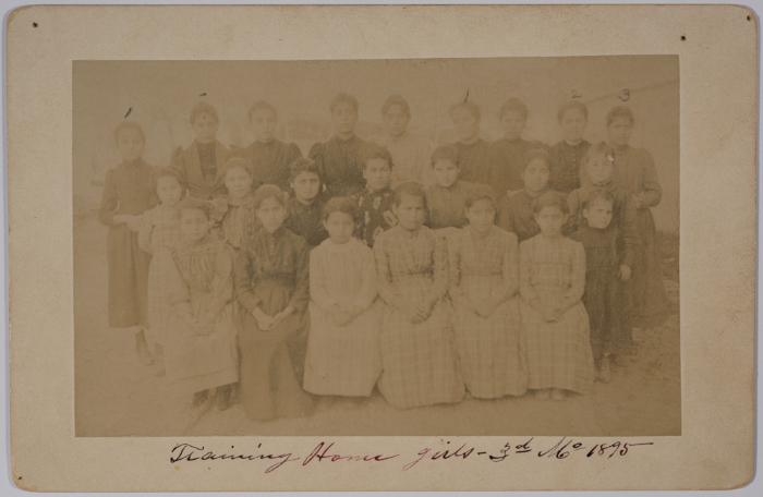 Students at the Friends Girls School Learning Home 
