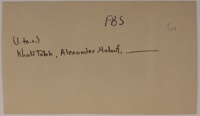 خليل طوطح وألكساندر معلوف وأخر