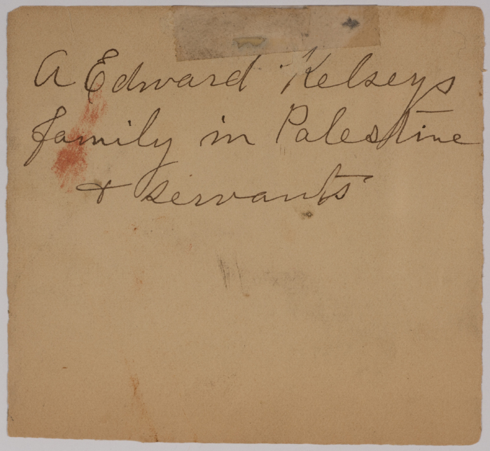 The Kelsey Family in Palestine