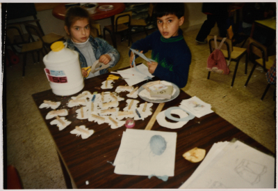 Two Students in Art Class