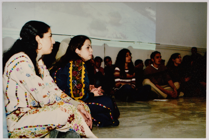 Two Women in Embroidered Clothing 