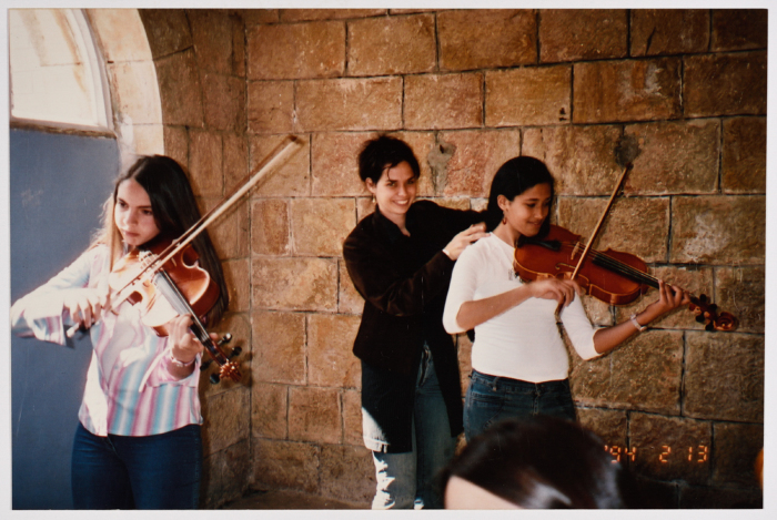 Girls Playing Violin 