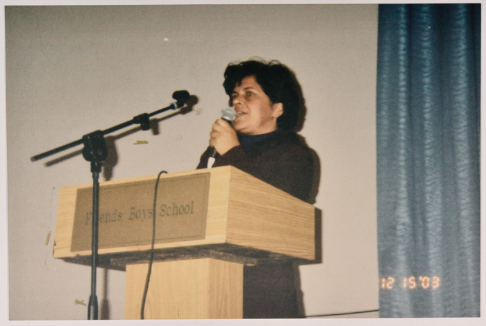 A Woman Speaking at the Friends School