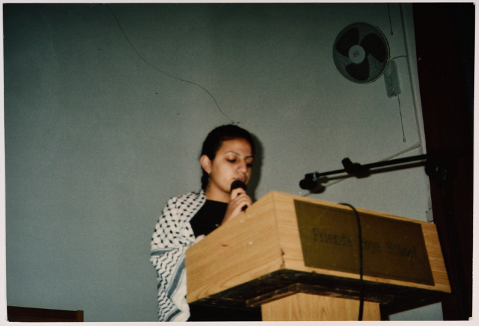 A Girl Delivering a Speech 