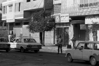 تظاهرات في حي الشجاعية، غزة