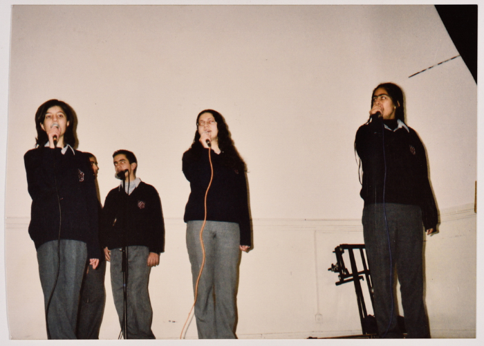 A Group of Singing Students 