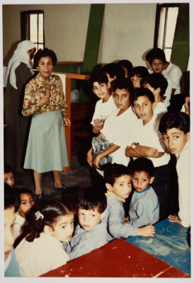 Elementary Students Accompanied by their Teacher 