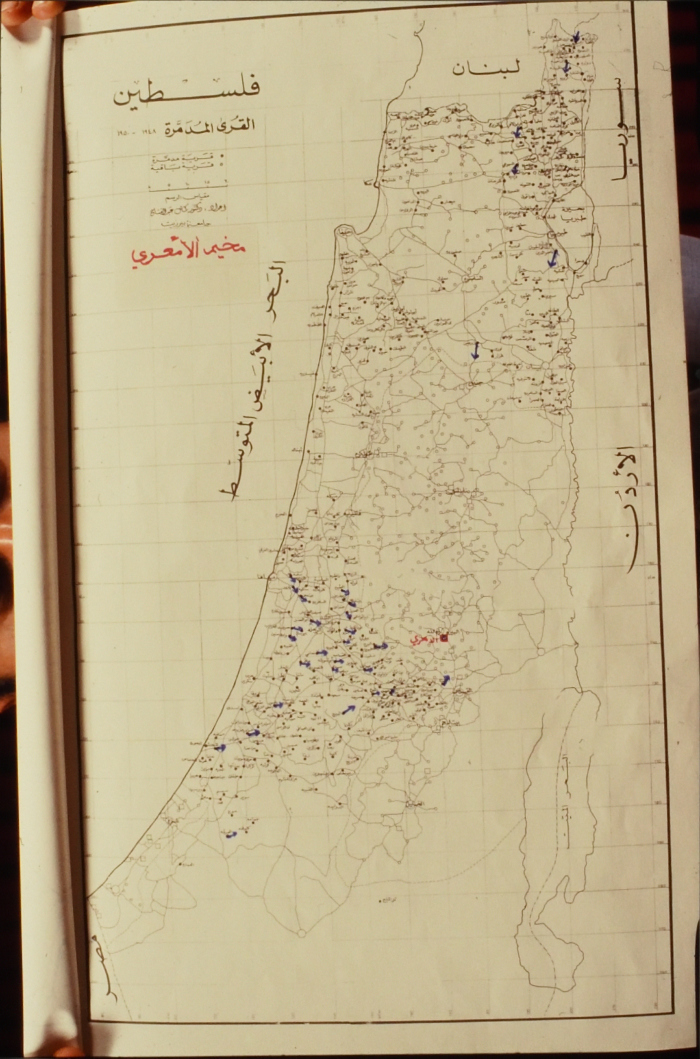 خارطة اللجوء إلى مخيم الأمعري