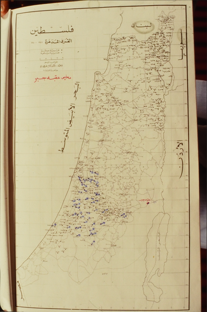 خارطة اللجوء إلى مخيم عقبة جبر